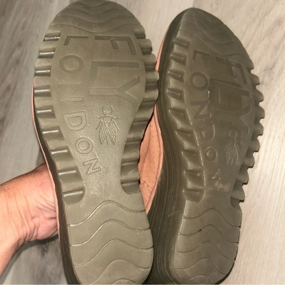 Fly london Pink Perforated Leather Mules size 38 - Picture 5 of 6